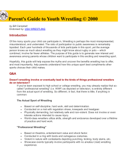 Parent`s Guide to Youth Wrestling &copy; 2000