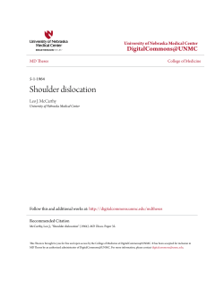 Shoulder dislocation - DigitalCommons@UNMC