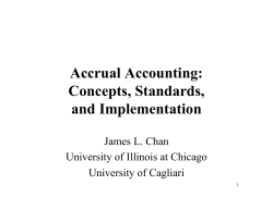 Accrual Accounting: Concepts, Standards, and Implementation