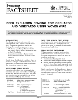 Deer Exclusion Fencing - All