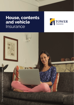House, contents and vehicle Insurance