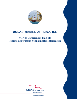 OCEAN MARINE APPLICATION