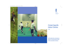 Cricket Specific Indoor Centres