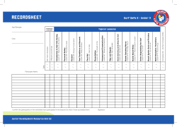 recordsheet - Life Saving Victoria