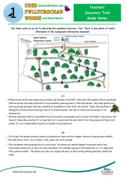 Teachers Discovery Trail Guide Notes