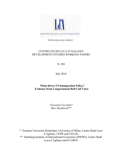 The economic determinants of US migration policy