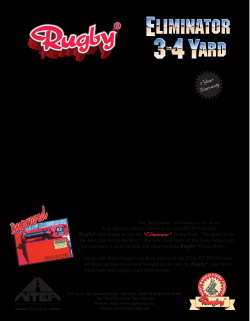 Rugby Eliminator 3-4 Yard Flyer