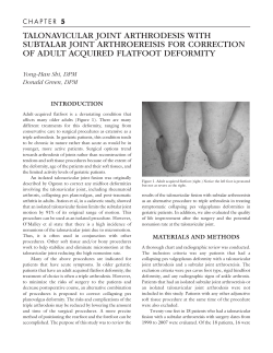 talonavicular joint arthrodesis with subtalar