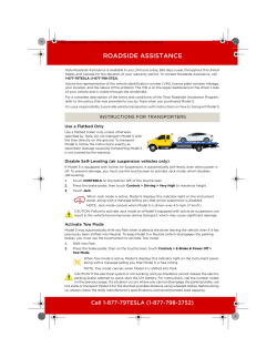 Model S &ndash; Towing Guide