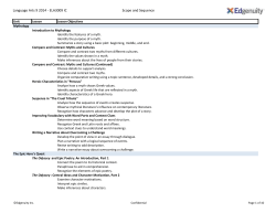 Language Arts 9 2014 - ELA3009 IC Scope and Sequence