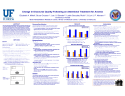 Change in Discourse Quality Following an Attentional