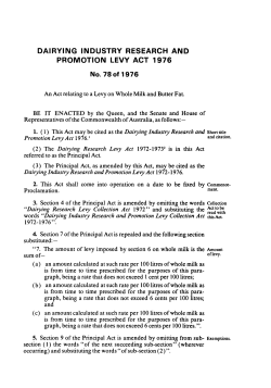DAIRYING INDUSTRY RESEARCH AND PROMOTION LEVY ACT
