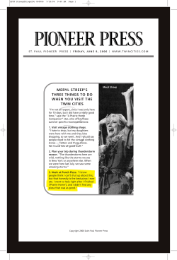 ST. PAUL PIONEER PRESS l FRIDAY, JUNE 9, 2006 l