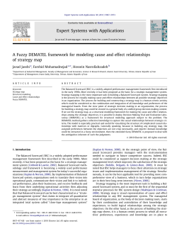 A Fuzzy DEMATEL framework for modeling cause and effect