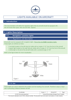 Lights available on aircraft