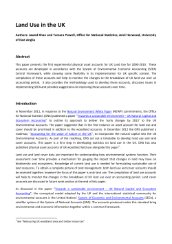 Land Use in the UK - Office for National Statistics