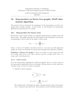 Sum-Product On Factor Graphs, MAP Elimination