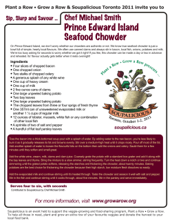 Prince Edward Island Seafood Chowder