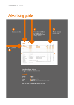 Advertising guide - The Marketer