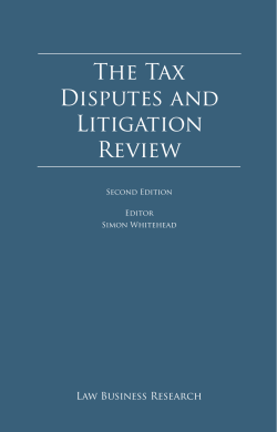 The Tax Disputes and Litigation Review: United States