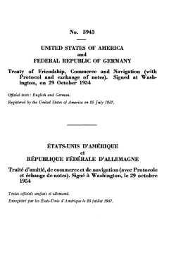 No. 3943 UNITED STATES OF AMERICA and FEDERAL REPUBLIC