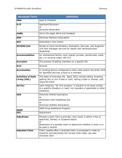 Acronym/Term Definition