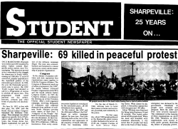 Sharpeville: 69 killed in peaceful protest