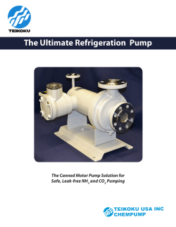 Refrigeration Pump Brochure