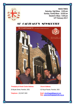 mass times - St Carthage`s