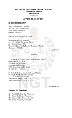 M/s Ardent Steel Limited V/.s MoeF and Others