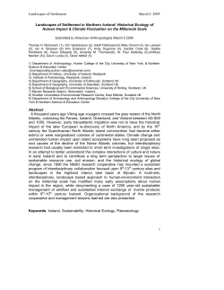 Landscapes Settlement