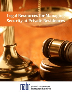Legal Resources for Managing Security at Private Residences