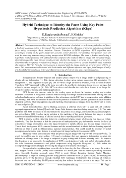 Hybrid Technique to Identity the Faces Using Key Point Hypothesis