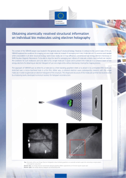 Obtaining atomically resolved structural information on individual bio