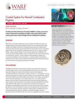 Control System for Internal Combustion Engines