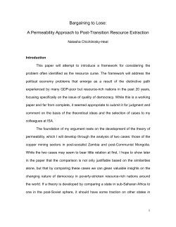 Bargaining to Lose: A Permeability Approach to Post