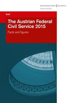 The austrian Federal Civil Service 2015