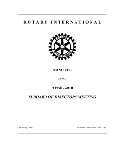 Board Minutes - April 2016 - My Rotary