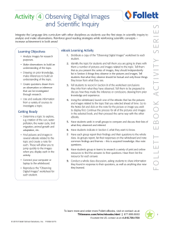 Scientific Inquiry - Follett Resource Center