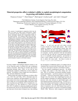 Material properties affect evolution`s ability to exploit