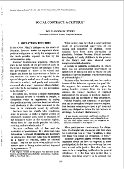 social contract: a critique