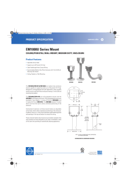 Pelco EM1000U Series Mount_spec