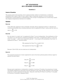 Sample Responses Q2 - AP Central