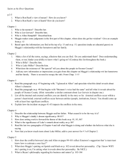 Saints at the River Questions p.3-5 1. What is Ron Rash`s view of