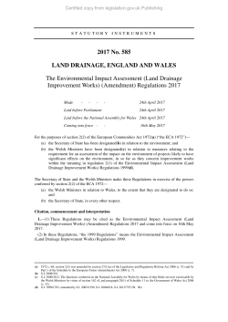 (Land Drainage Improvement Works) (Amendment)