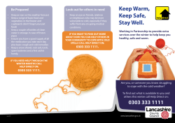 Keep Warm Advice Leaflet