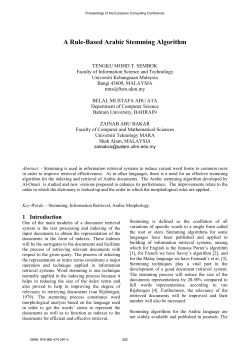 A Rule-Based Arabic Stemming Algorithm