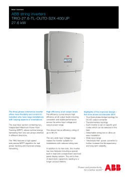 ABB string inverters TRIO-27.6-TL-OUTD-S2X