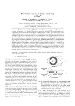Curvature control in radial
