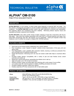 ALPHA&reg; OM-5100 Technical Bulletin